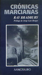 Portada Crónicas marcianas, Ray Bradbury