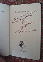 Interior El amante germano: Firma de Pilar Pedraza para Begoña Pérez